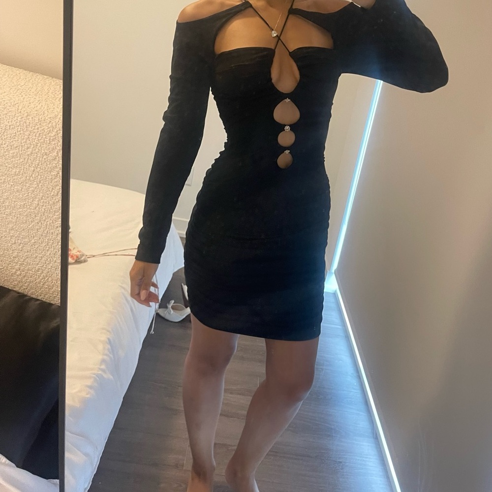 Elegant Black Off-Shoulder Dress